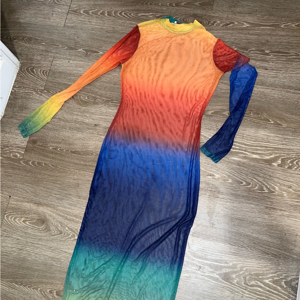 Mesh Rainbow Dress